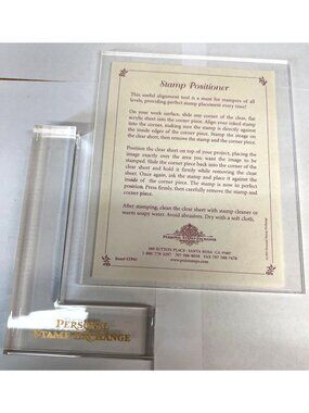 Stamp Positioner By Personal Stamp Exchange For Accurate Stamp Alignment